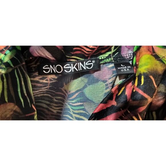 3937) Snoskins Multi Fall Color Cowl Long Sleeve Blouse Large - Picture 7 of 8